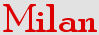 milas name graphic